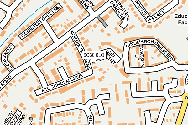 SO30 0LQ map - OS OpenMap – Local (Ordnance Survey)