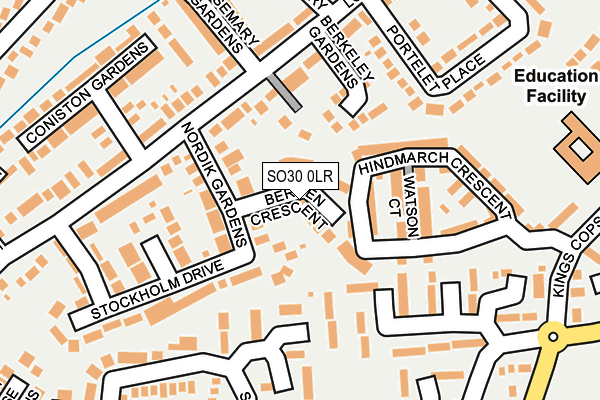 SO30 0LR map - OS OpenMap – Local (Ordnance Survey)