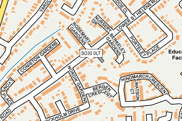 SO30 0LT map - OS OpenMap – Local (Ordnance Survey)