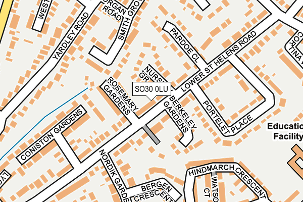 SO30 0LU map - OS OpenMap – Local (Ordnance Survey)