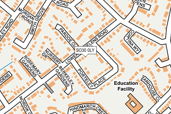 SO30 0LY map - OS OpenMap – Local (Ordnance Survey)