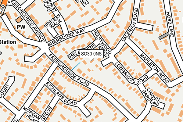 SO30 0NS map - OS OpenMap – Local (Ordnance Survey)