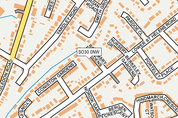 SO30 0NW map - OS OpenMap – Local (Ordnance Survey)