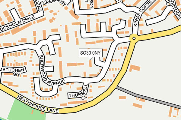 SO30 0NY map - OS OpenMap – Local (Ordnance Survey)