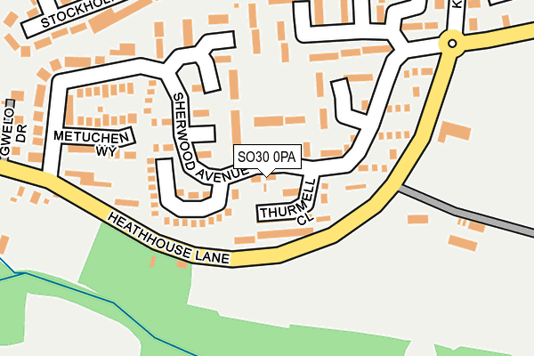 SO30 0PA map - OS OpenMap – Local (Ordnance Survey)