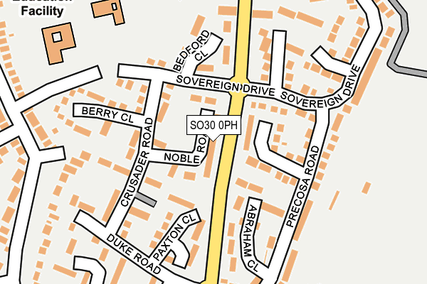 SO30 0PH map - OS OpenMap – Local (Ordnance Survey)