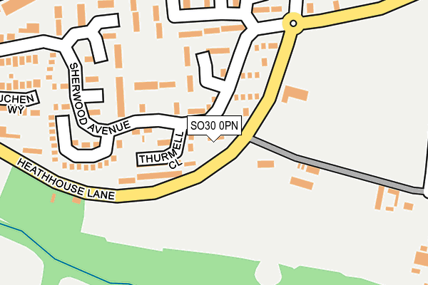 SO30 0PN map - OS OpenMap – Local (Ordnance Survey)