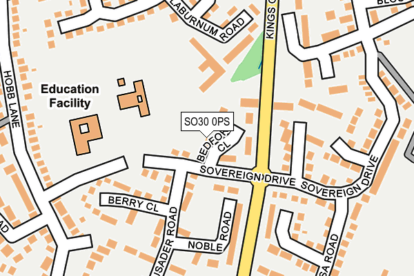 SO30 0PS map - OS OpenMap – Local (Ordnance Survey)