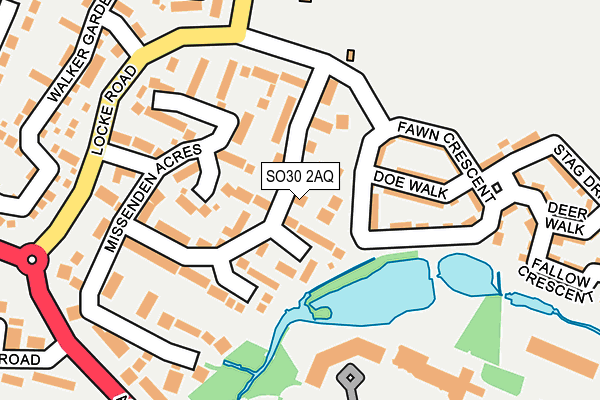 SO30 2AQ map - OS OpenMap – Local (Ordnance Survey)
