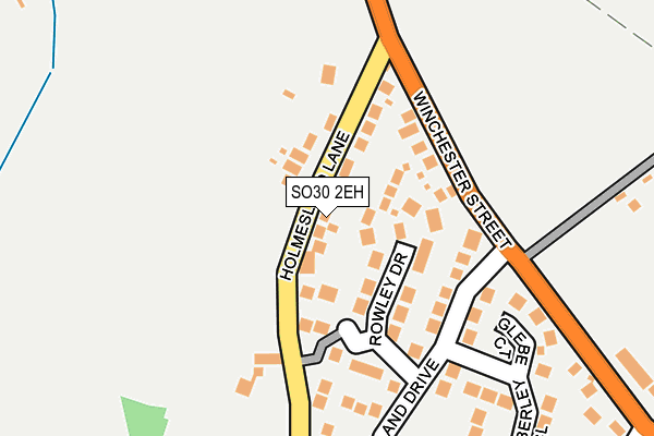 SO30 2EH map - OS OpenMap – Local (Ordnance Survey)