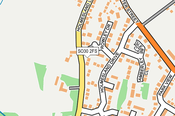 SO30 2FS map - OS OpenMap – Local (Ordnance Survey)