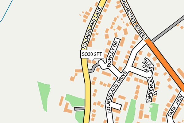SO30 2FT map - OS OpenMap – Local (Ordnance Survey)