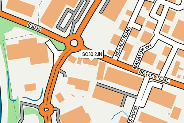 SO30 2JN map - OS OpenMap – Local (Ordnance Survey)