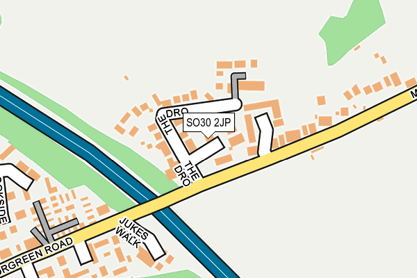 SO30 2JP map - OS OpenMap – Local (Ordnance Survey)