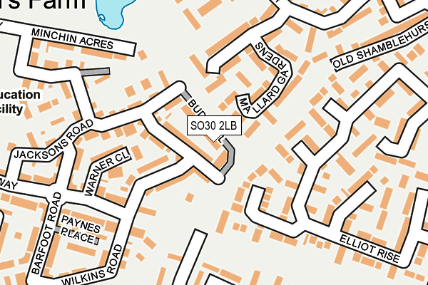 SO30 2LB map - OS OpenMap – Local (Ordnance Survey)