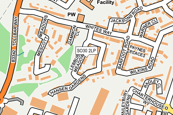 SO30 2LP map - OS OpenMap – Local (Ordnance Survey)