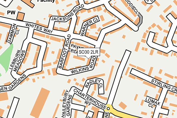 SO30 2LR map - OS OpenMap – Local (Ordnance Survey)