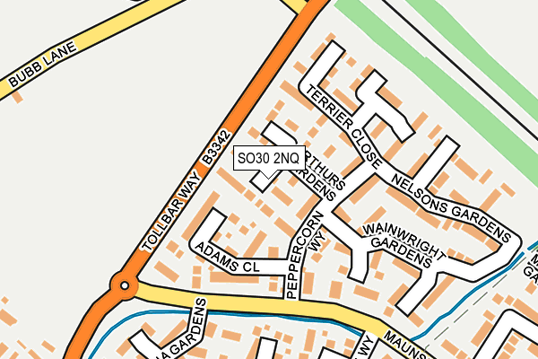 SO30 2NQ map - OS OpenMap – Local (Ordnance Survey)