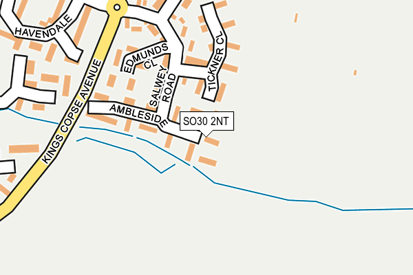 SO30 2NT map - OS OpenMap – Local (Ordnance Survey)