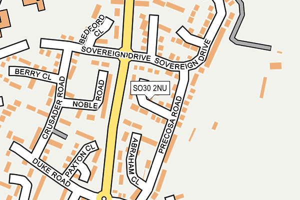 SO30 2NU map - OS OpenMap – Local (Ordnance Survey)