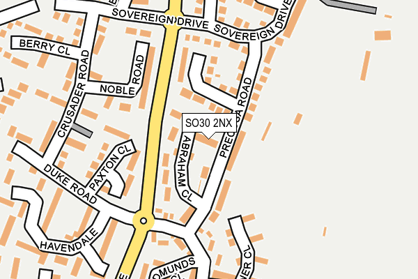 SO30 2NX map - OS OpenMap – Local (Ordnance Survey)