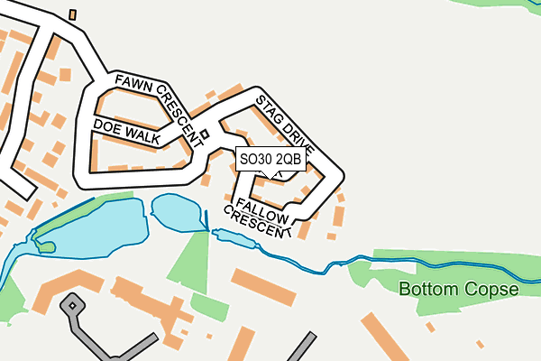 SO30 2QB map - OS OpenMap – Local (Ordnance Survey)