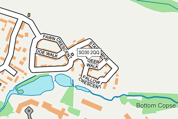 SO30 2QQ map - OS OpenMap – Local (Ordnance Survey)