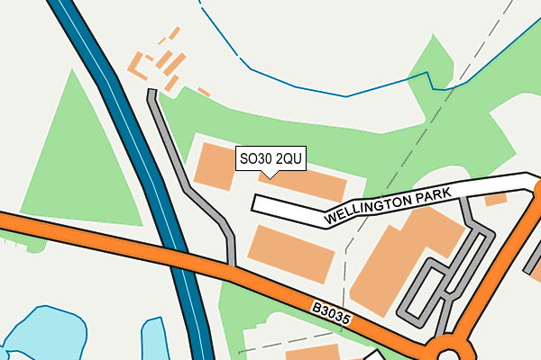 SO30 2QU map - OS OpenMap – Local (Ordnance Survey)
