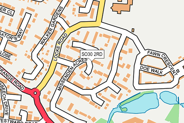 SO30 2RD map - OS OpenMap – Local (Ordnance Survey)