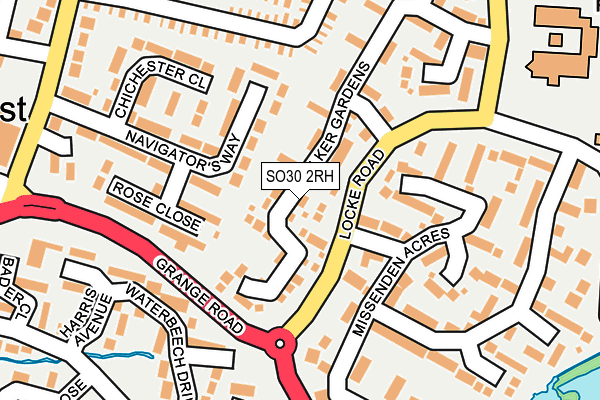 SO30 2RH map - OS OpenMap – Local (Ordnance Survey)