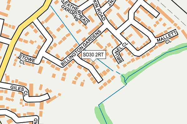SO30 2RT map - OS OpenMap – Local (Ordnance Survey)