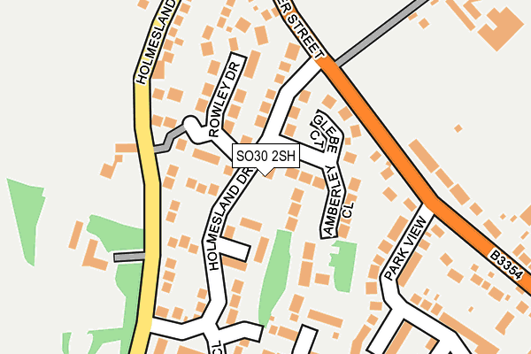 SO30 2SH map - OS OpenMap – Local (Ordnance Survey)