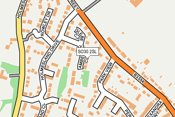 SO30 2SL map - OS OpenMap – Local (Ordnance Survey)