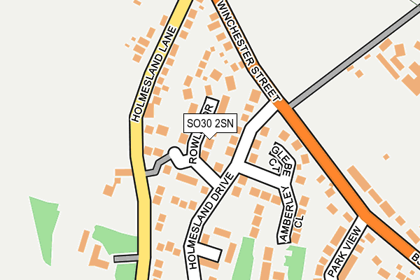 SO30 2SN map - OS OpenMap – Local (Ordnance Survey)