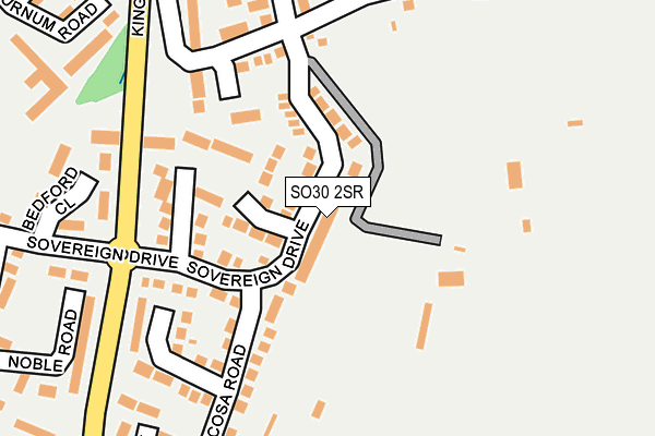 SO30 2SR map - OS OpenMap – Local (Ordnance Survey)