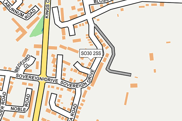 SO30 2SS map - OS OpenMap – Local (Ordnance Survey)