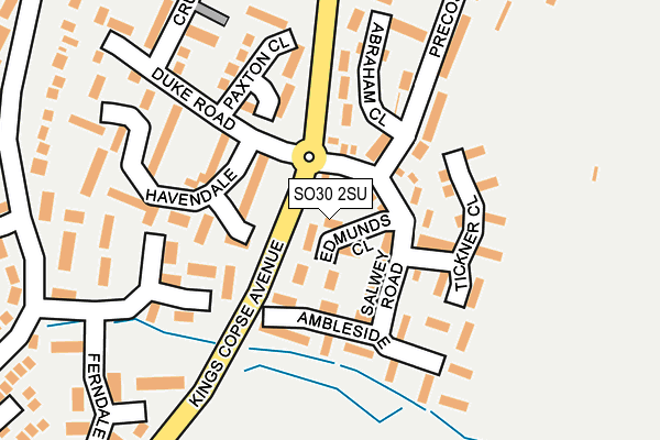 SO30 2SU map - OS OpenMap – Local (Ordnance Survey)