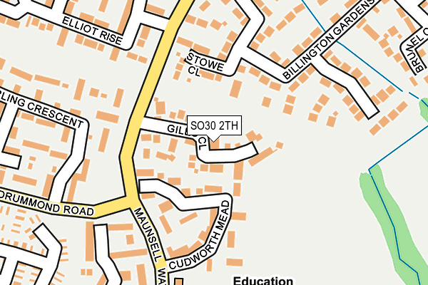 SO30 2TH map - OS OpenMap – Local (Ordnance Survey)