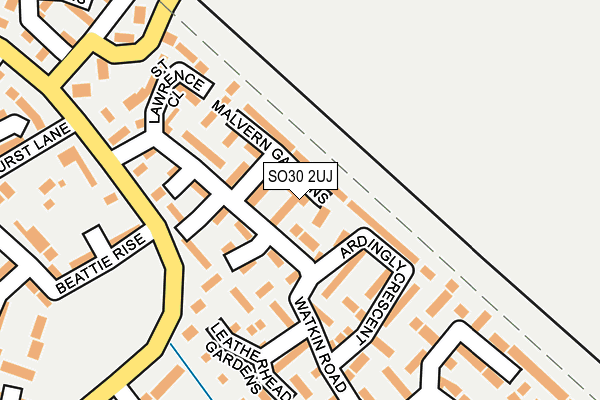 SO30 2UJ map - OS OpenMap – Local (Ordnance Survey)