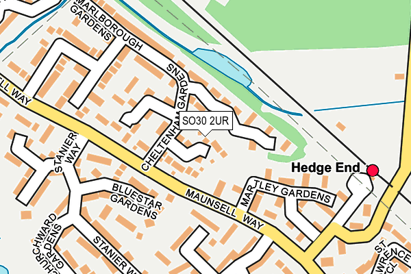 SO30 2UR map - OS OpenMap – Local (Ordnance Survey)