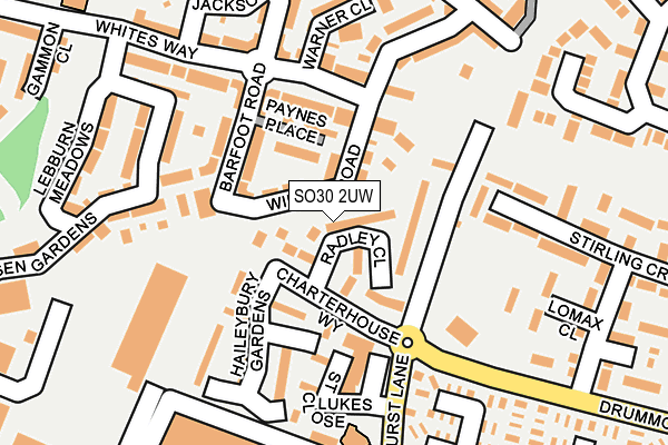 SO30 2UW map - OS OpenMap – Local (Ordnance Survey)