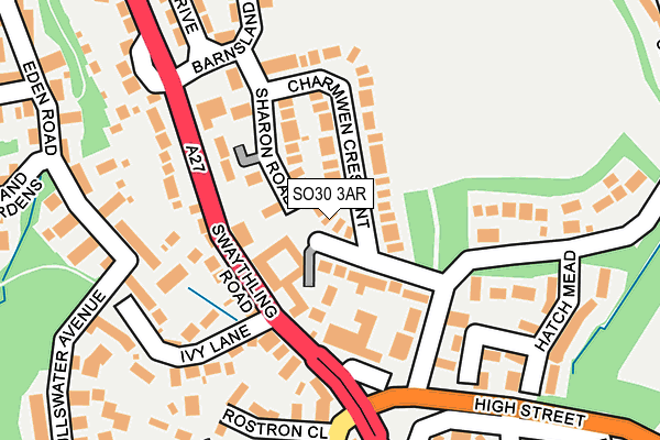 SO30 3AR map - OS OpenMap – Local (Ordnance Survey)
