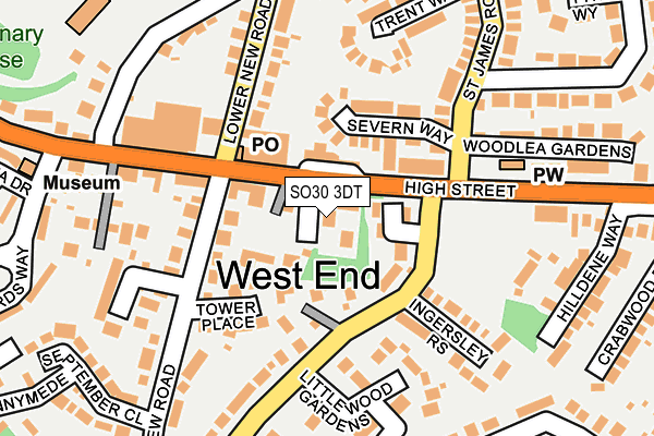 SO30 3DT map - OS OpenMap – Local (Ordnance Survey)