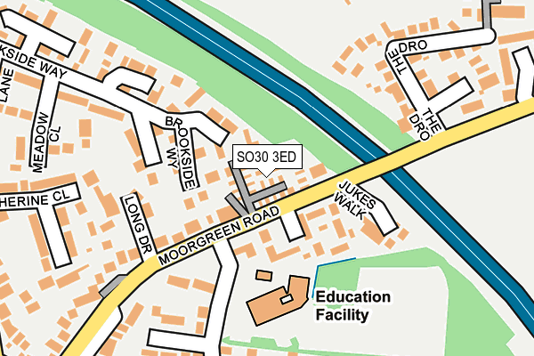 SO30 3ED map - OS OpenMap – Local (Ordnance Survey)