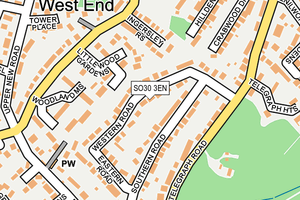 SO30 3EN map - OS OpenMap – Local (Ordnance Survey)