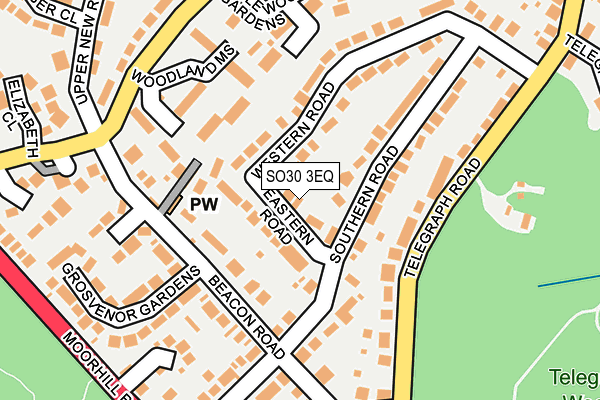 SO30 3EQ map - OS OpenMap – Local (Ordnance Survey)