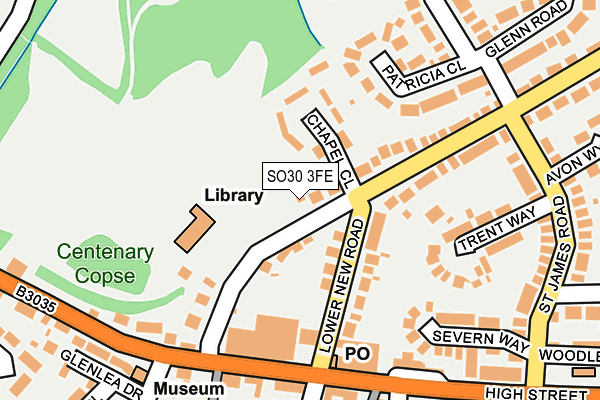 SO30 3FE map - OS OpenMap – Local (Ordnance Survey)