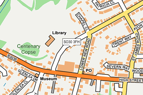 SO30 3FH map - OS OpenMap – Local (Ordnance Survey)