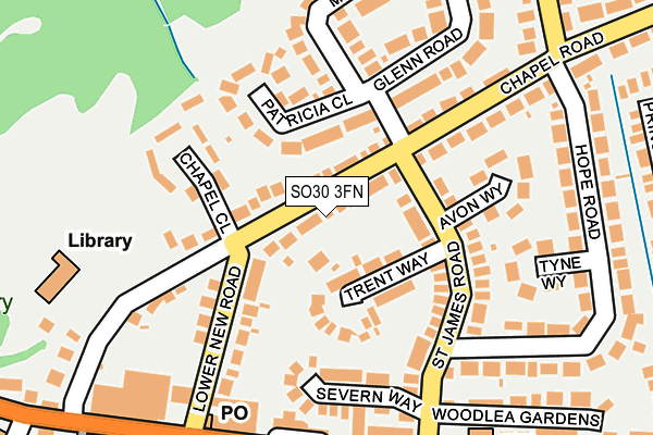 SO30 3FN map - OS OpenMap – Local (Ordnance Survey)