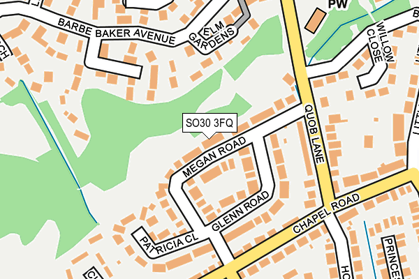 SO30 3FQ map - OS OpenMap – Local (Ordnance Survey)